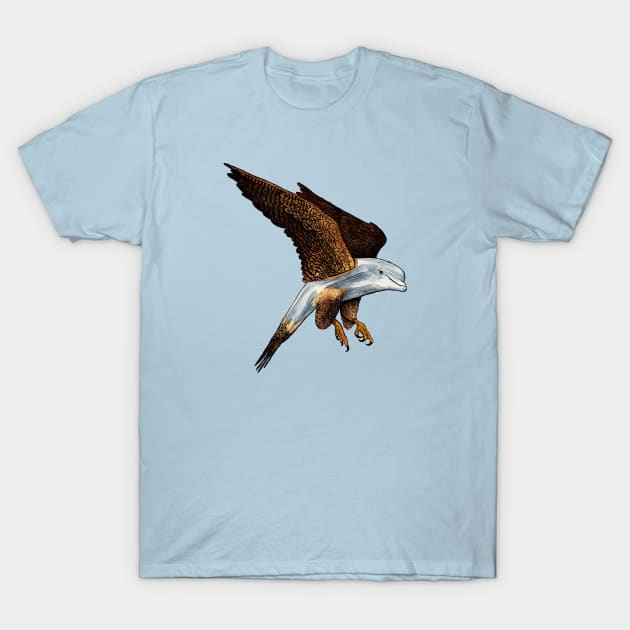 Peregrine Dolphin T-Shirt by KevinExley